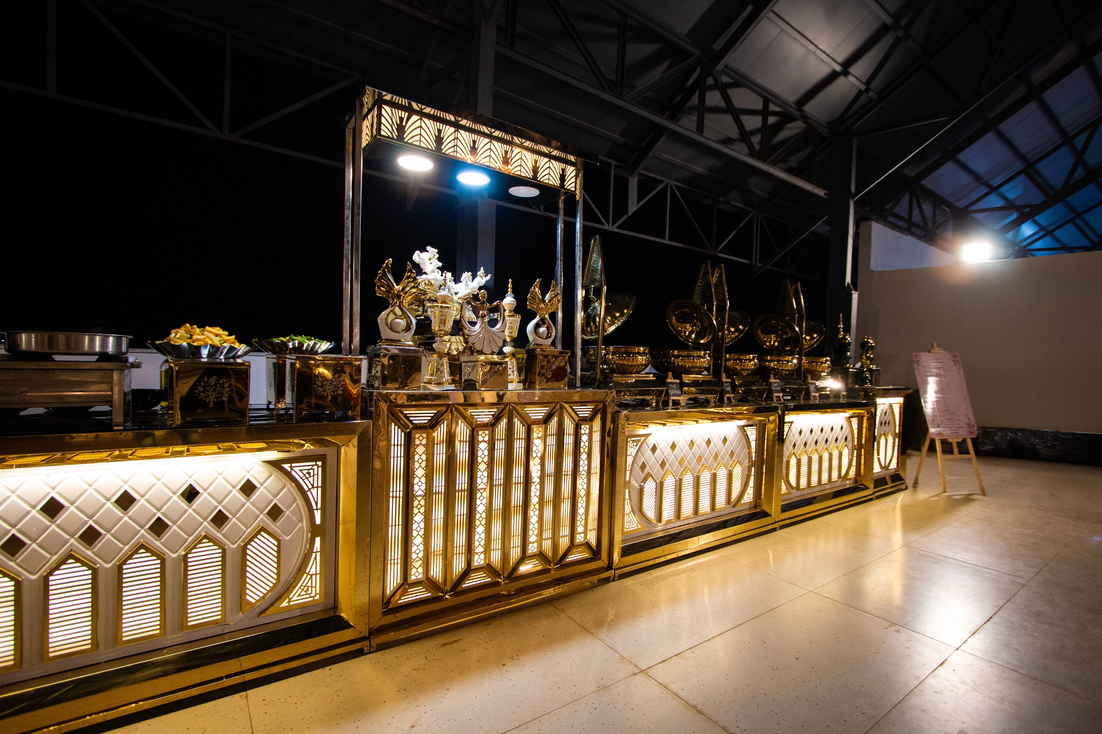 The evening service counter on Maya Dining Deck